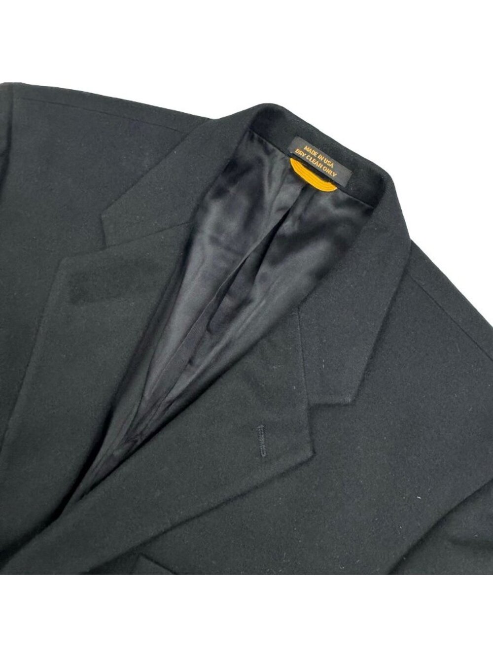 Lord & Taylor Men's 100% Pure Cashmere 2-Button Blazer Black • 42R